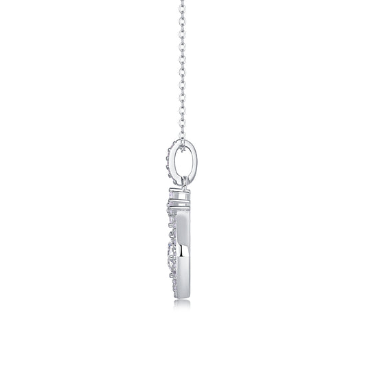 1Starlight Heart - to - Heart - A Fashionable And Luxurious Diamond Jewelry Pendant Set With 1 - carat Moissan Diamond S925 Sterling Silver And Platinum Plating Prohibit TikTok sales - 5 - CJ