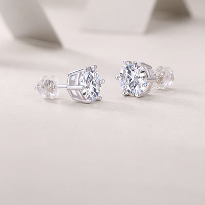 1Years Quiet Good Luxury Fashion Diamond Earrings Stud Mosan Diamond Silver Jewelry Prohibit TikTok sales - 5 - CJ