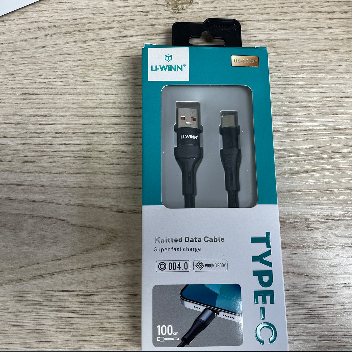 L202 USB - C Cable 2.4A 1M Black USB 3.0 UWINN - 5 - CJ