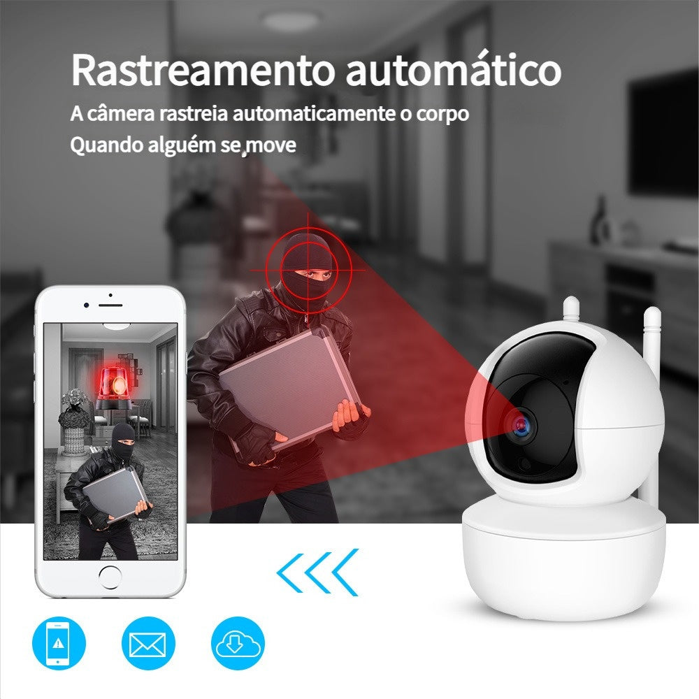 Yoosee Panoramic IP Security Camera Lamp Wifi 1080p Spy Camera White - 5 - CJ