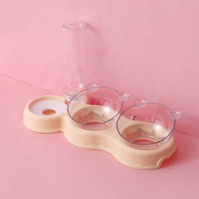 Pet Supplies Cat Double Bowl Automatic Drinking Water - 0 - CJ