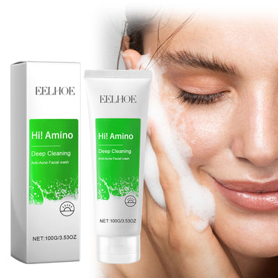 EELHOE Anti Acne Facial Wash, Deep Clean Oil Dirt Blackhead Acne Shrink Pores Refreshing And Comfortable - 5 - CJ