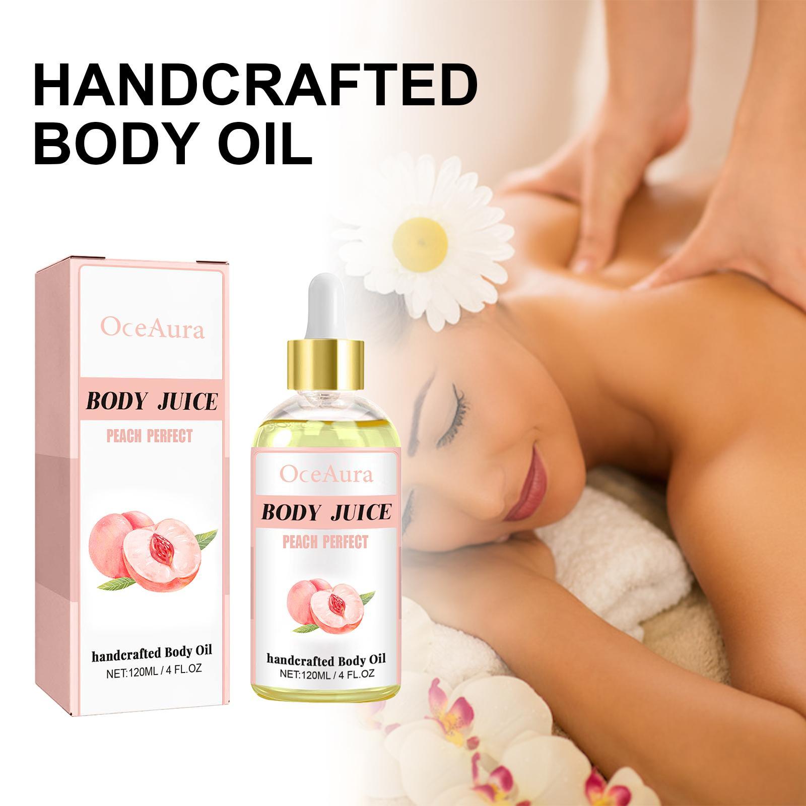Peach Scented Body Oil Hydrating, Moisturizing, And Firming Massage Oil - 5 - CJ