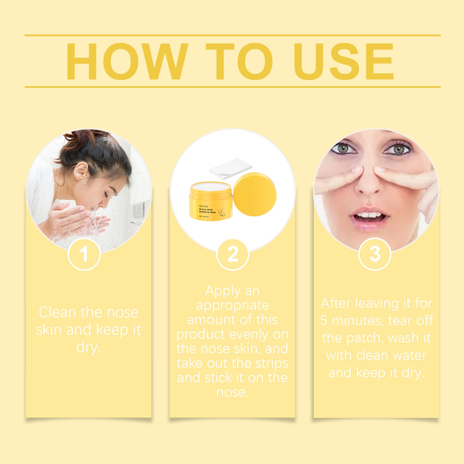 EELHOE Blackhead Cleansing Nose Patch Gently Cleanses T Zone Pores, Acne Moisturizes Skin And Tears Nose Mask - 5.0 - CJ