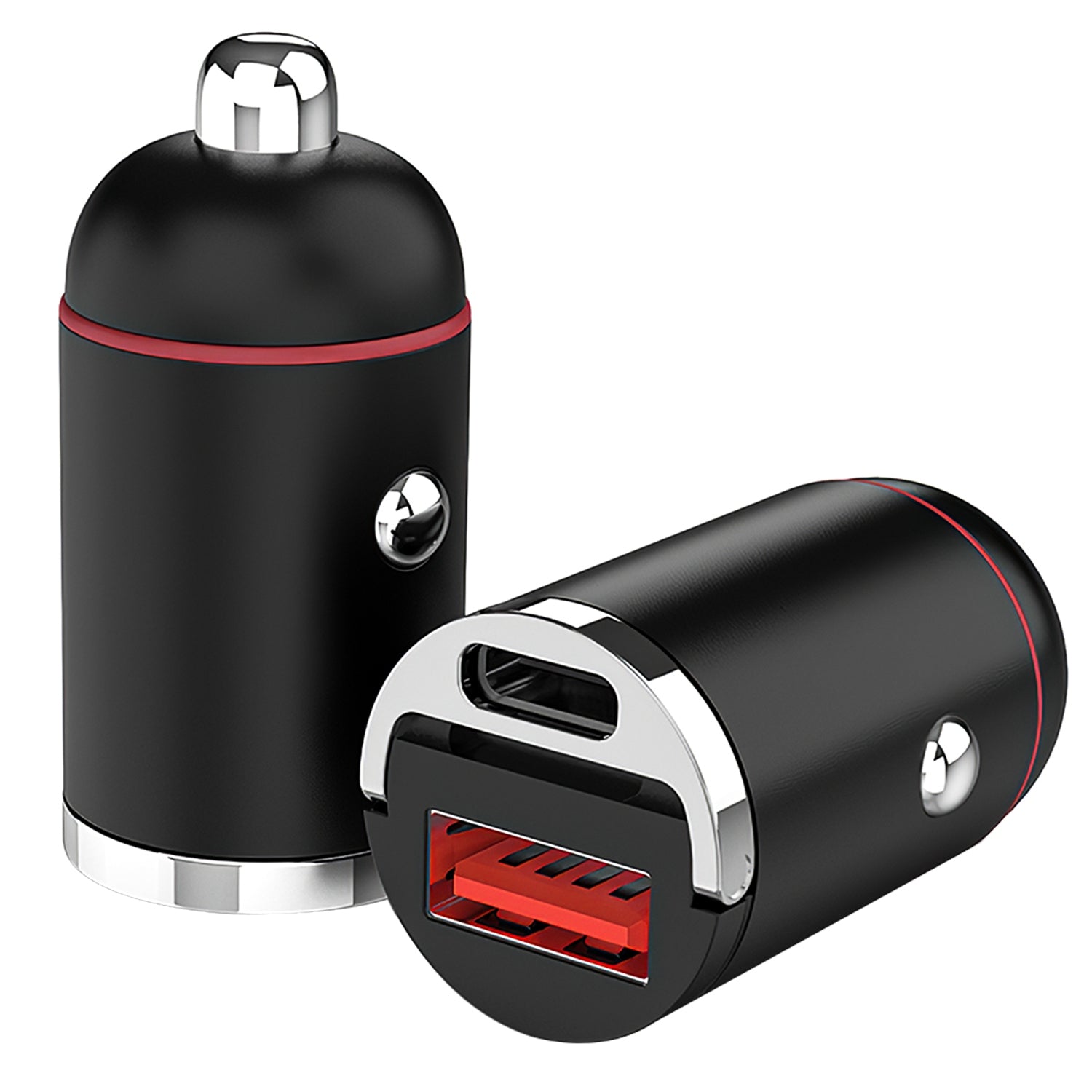 2Pcs 1,00W USB TypeC Car Charger QC4.0 PD3.0 USB Fast Charging Adapter Dual Port Car Cigarette Lighter Compatible With Phone Pad - 5 - CJ