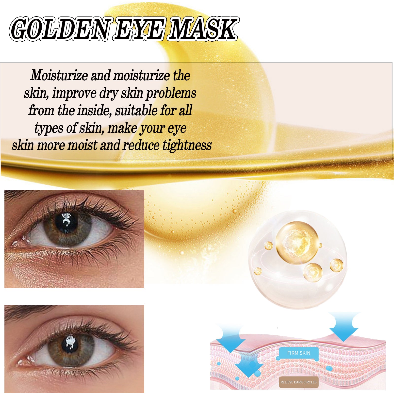 EELHOE Firming Eye Mask, Moisturizing Eye Mask For Skin Moisturizing, Hydrating And Reducing Fine Lines - 5 - CJ