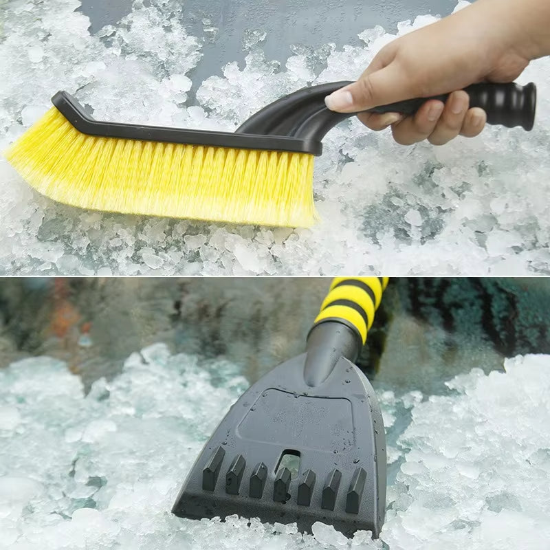 2 IN 1 Snow Brush Ice Scraper For Car Windshield Detachable Snow Scrapers With Foam Grip Cleaning Shovel For Car Trucks - 5 - cjdropshipping