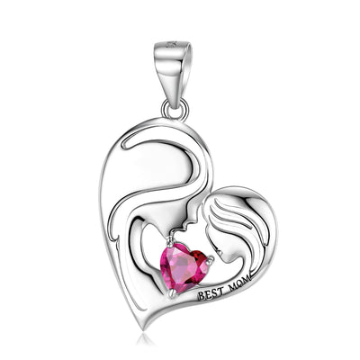 S925 Sterling Silver Best Mom Necklace Mother's Day Series Necklace - 4 - CJ - PNC00827 - CJJE1599723 - PNC00827