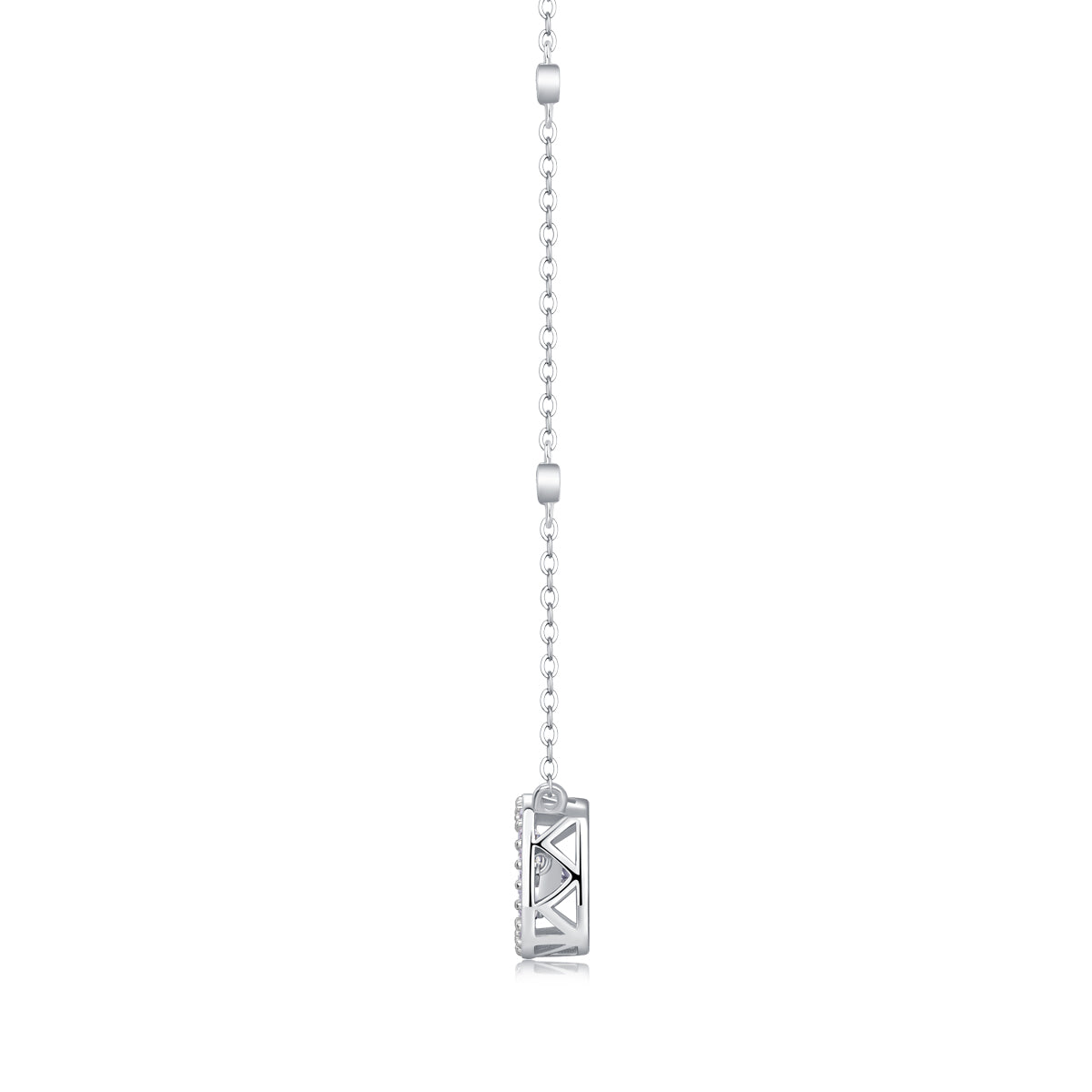 1Sweet - A Fashionable And Luxurious Diamond Jewelry Pendant Set With 1 - carat Moissanite S925 Sterling Silver And Platinum Plating Prohibit TikTok sales - 5 - cjdropshipping