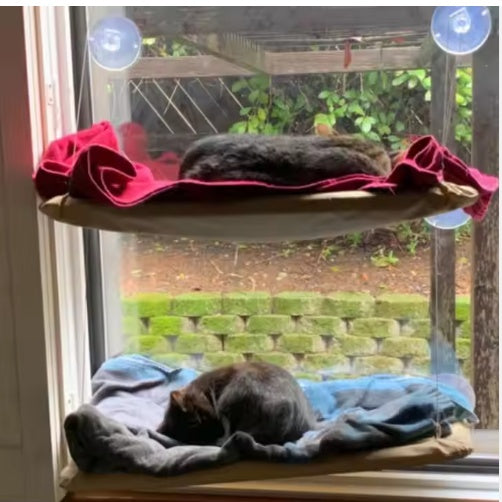 US LOCAL STOCK Hiphoppet Best Selling Washable Window - Mounted Sucker Cat Hammock Cat Nest Seat Elaxing Spot To Lounge For Cats - 5 - CJ