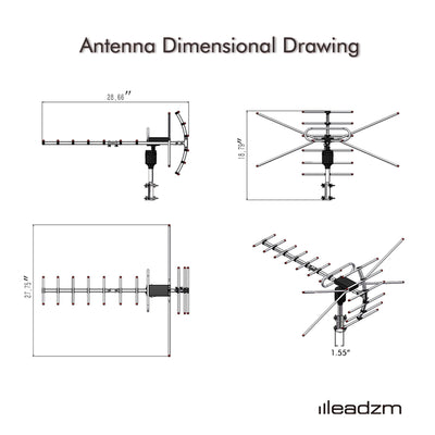 Outdoor Antenna - Reception Range 110 Miles - 5 - CJ