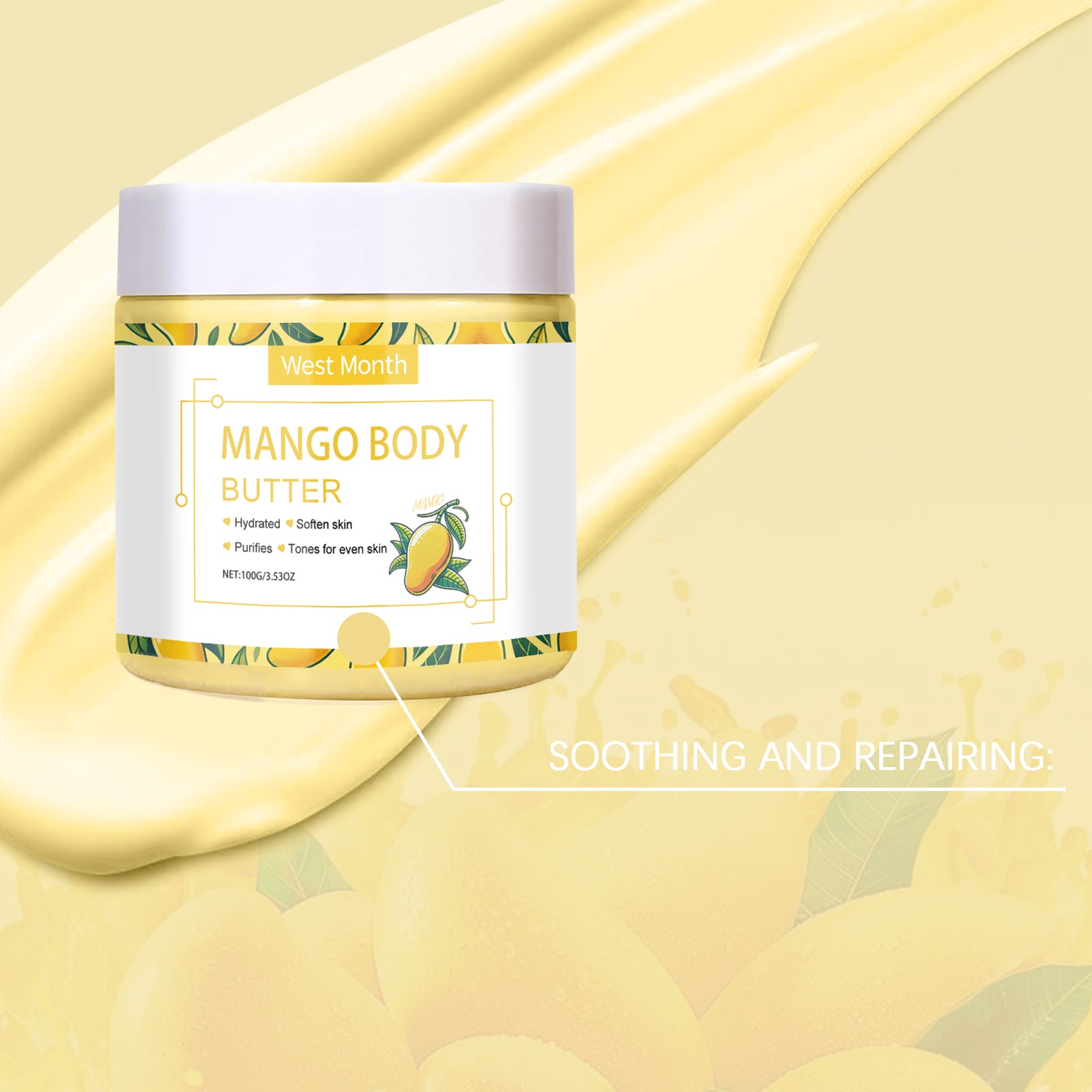 West&Month Moisturizing Body Cream, Restores Rough, Dull Skin, Moisturizes And Nourishes Skin For A Long Time - 5 - CJ