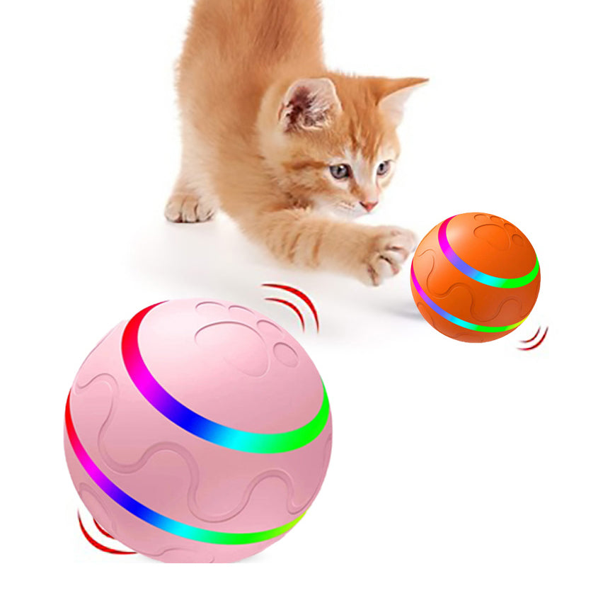 Pet New Cat Wicked Ball Toy Intelligent Ball USB Cat Toys Self Rotating Ball Automatic Rotation Ball - 0 - CJ