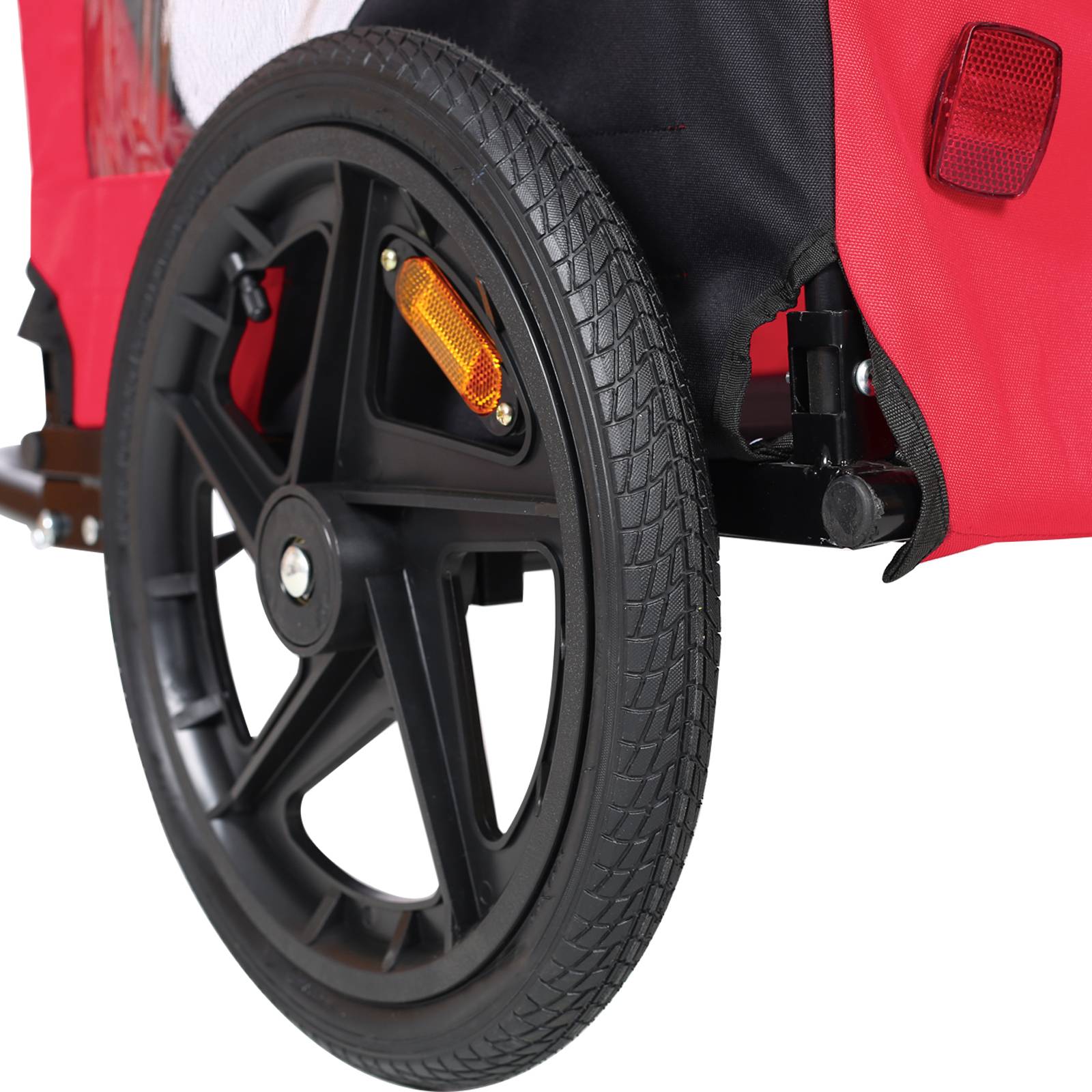Bicycle Trailer For Pets Outdoor Foldable Dog Trailer With Reflectors - 5 - CJ