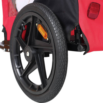 Bicycle Trailer For Pets Outdoor Foldable Dog Trailer With Reflectors - 5 - CJ