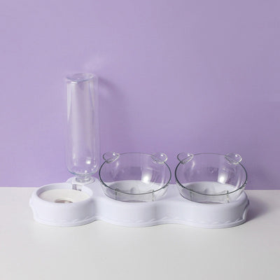 Pet Supplies Cat Double Bowl Automatic Drinking Water - 0 - CJ