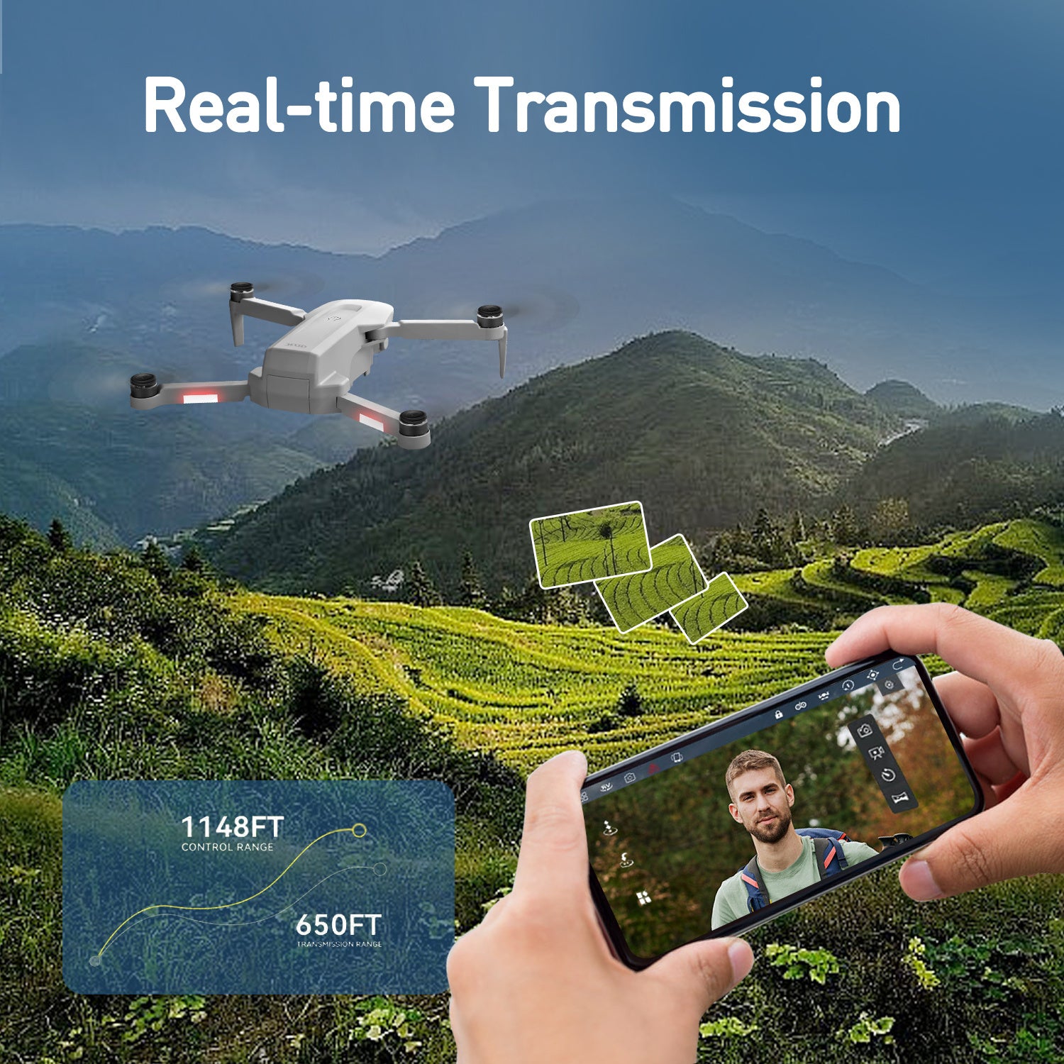 4DRC F8 RC Drone GPS 5G WIFI 4K Dual Camera Selfie FPV RC Quadcopter With 4.5 HD LCD Screen,Follow Me