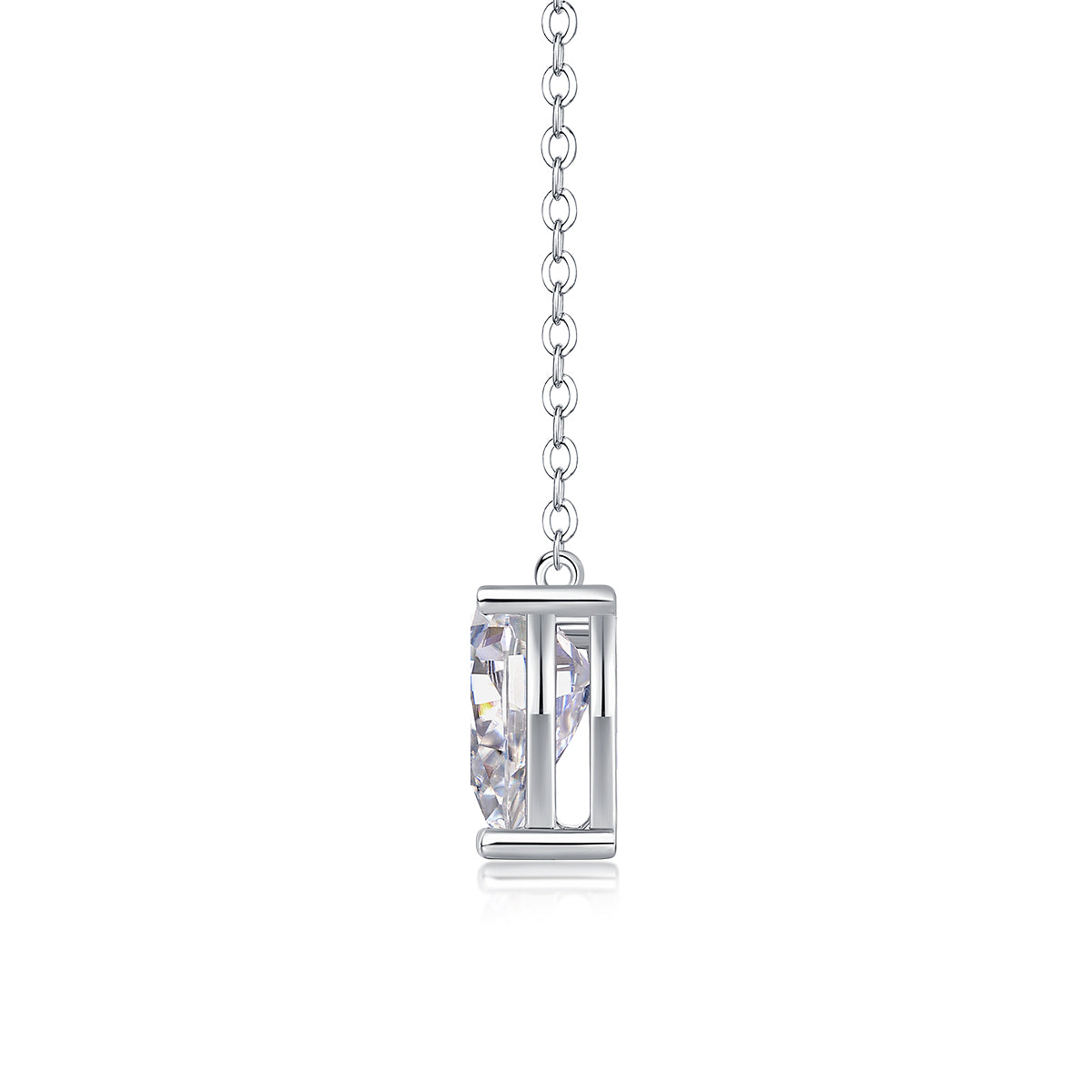 1Water Drop - Fashionable Jewelry Pendant Set With Moissanite S925 Sterling Silver And Platinum - plated Diamond, Moissanite Silver Jewelry Prohibit TikTok sales - 5 - cj