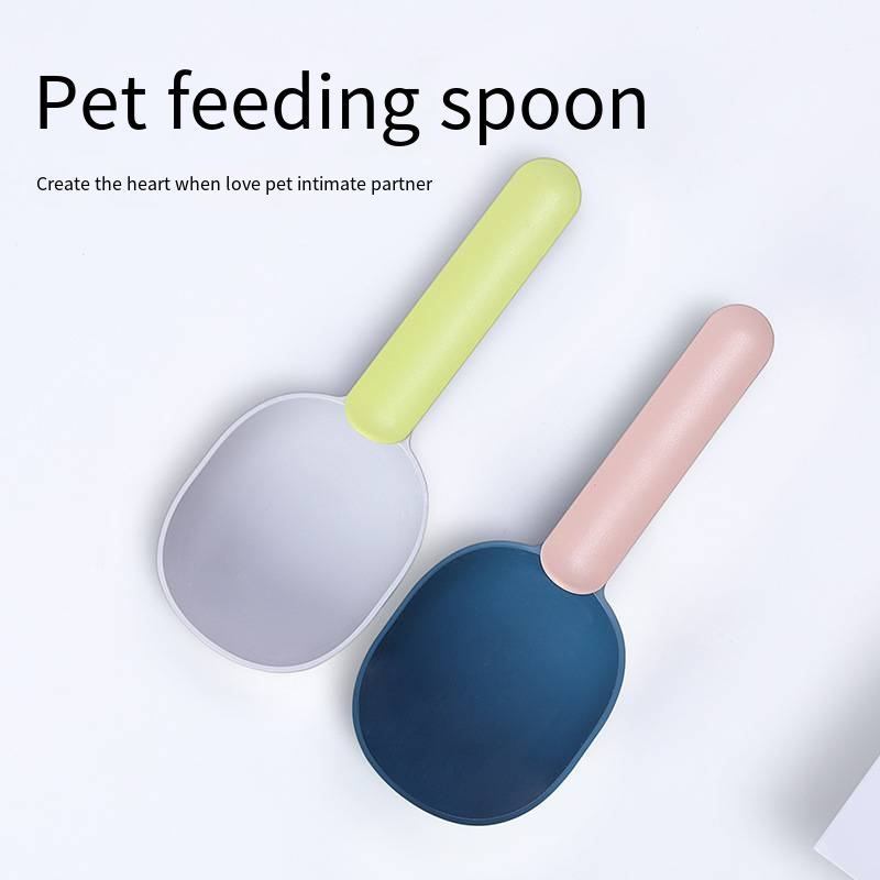 Pet Food Scoop With Ergonomic Bag Clip Handle For Cats Puppies And Small Dogs Measuring Scoop Dog Food Scoop, Plastic Measuring Cup Pet Food Feeding 1 Cup Spoon Long Handle With Clip For Dogs Cats - 5 - CJ