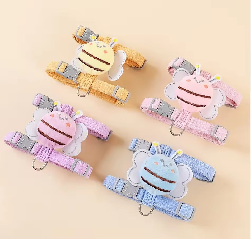 Kitten Harness Vest With Wing Decoration, Strap Set For Cats And Small Dogs, Adjustable Pet Cat Harness Accessories - 5 - CJ