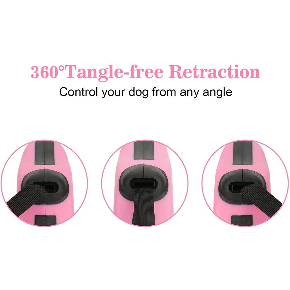 3m And 5m Durable Dog Leash Automatic Retractable Nylon Cat Lead Extension Puppy Walking Running Lead Roulette For Dogs Pet Products - 5 - CJ