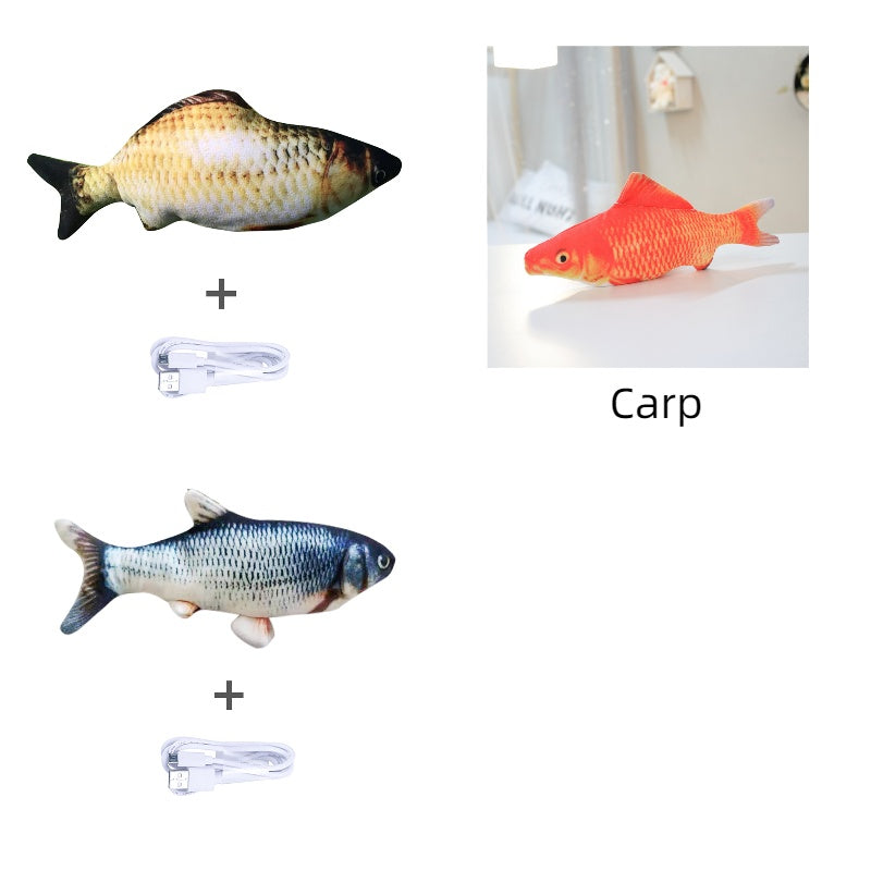 Without Cat Nip Version - Electric Jumping Fish Simulation Electric Fish Toy - 0 - CJ - Set G - CJWJWJMR00725 - Set G