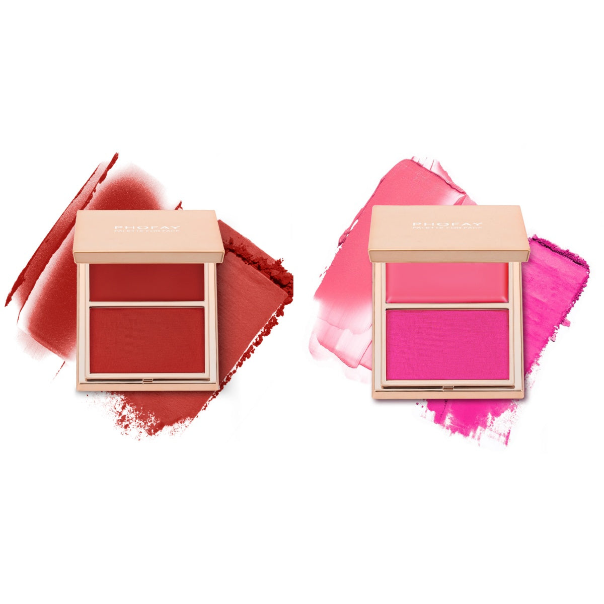 PHOFAY Double - Take Cream & Powder Blush Duo - 4 - CJ - 1PCS - Set8 - CJCZ204749122VE