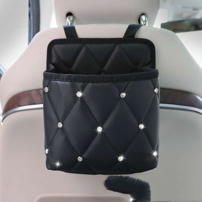 Car Storage Bag Handbag Holder Car Seat Storage Organizer Handbag Holder Auto Interior Stowing Tidying Car Middle Organizer - 0 - CJ - Gypsophila Trumpet - CJQC111749904DW