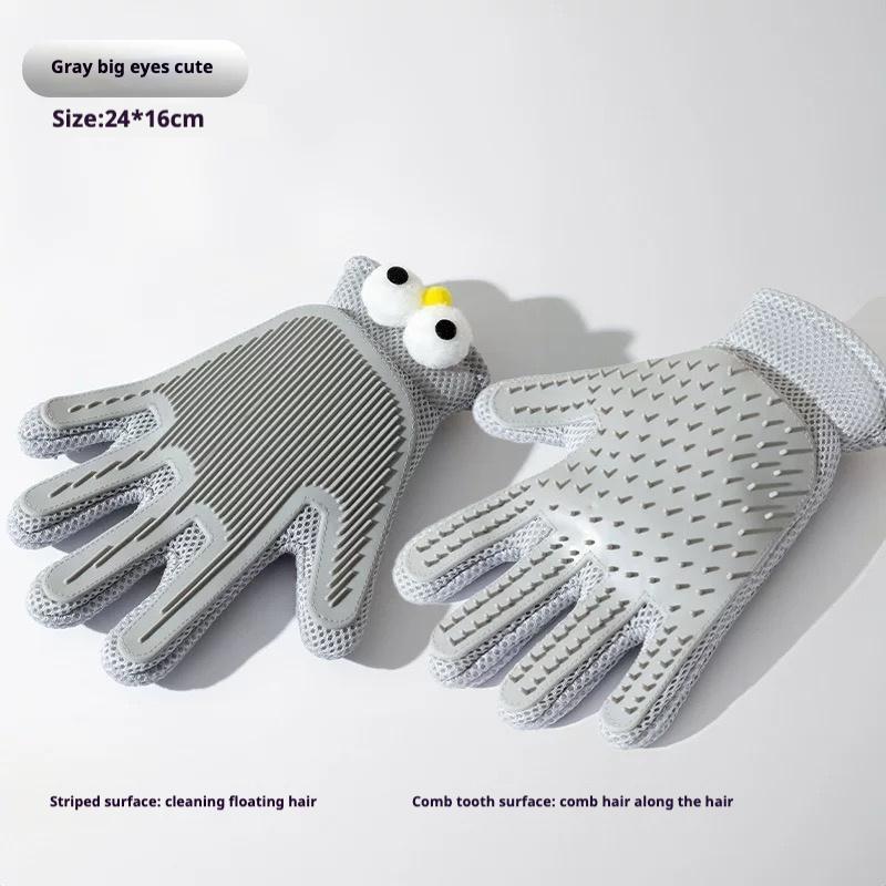 2 - in - 1 Pet Grooming Gloves & Brushes For Cats And Dogs High - Efficiency Hair Removal & Massage GlovesDouble - Sided Hair RemovalAnti - Scratch & Bite ProtectionCleaning & Grooming - 5 - CJ