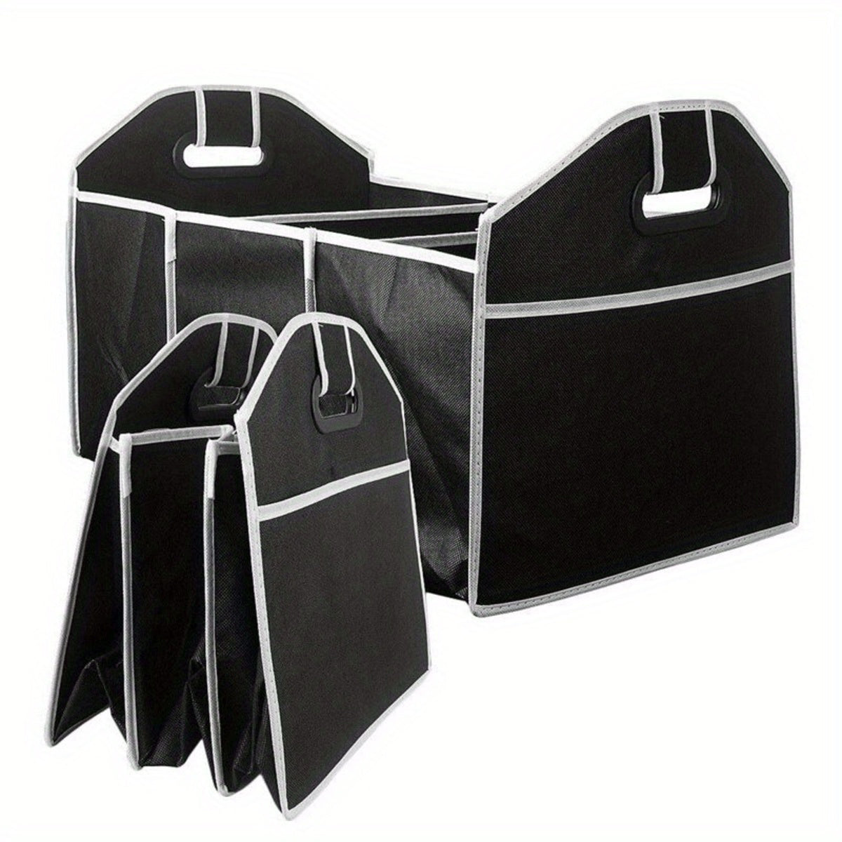 Car Multi - Pocket Trunk Organizer Large Capacity Folding Storage Bag Trunk Stowing And Tidying Trunk Organizer Car Accessories - 5 - CJ