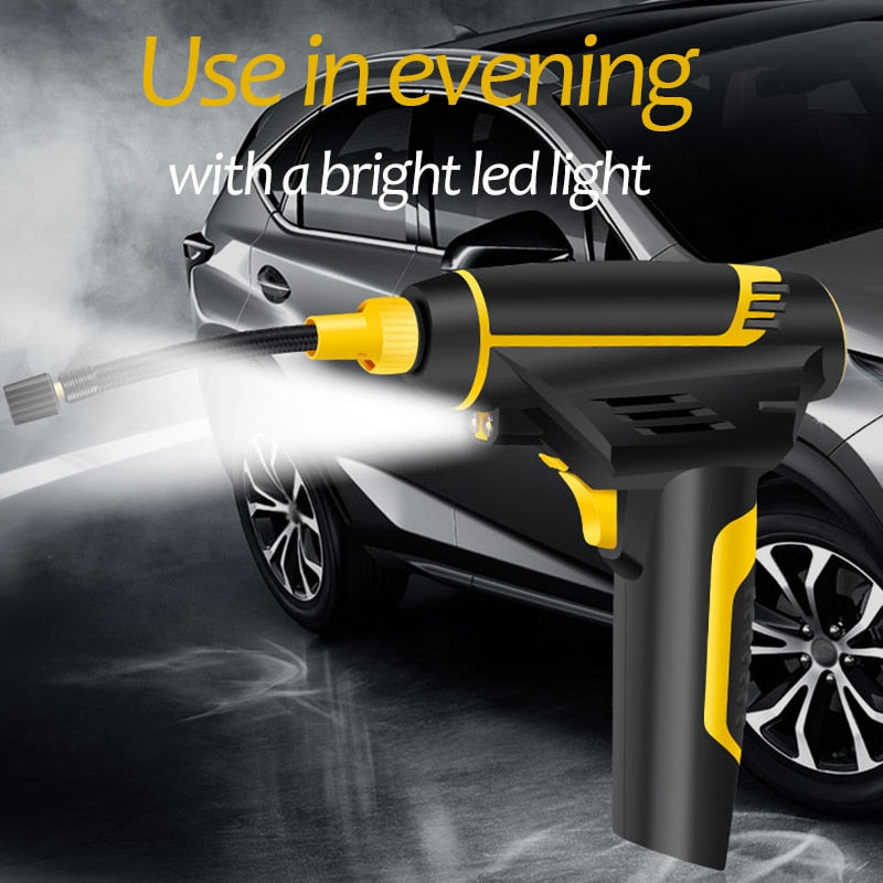 Automatic Portable Handheld Digital LED Smart Car Air Compressor - 0 - CJ