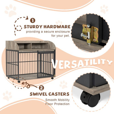 The Wooden Kennel Kennel Is Suitable For Large Medium - sized Dogs - 5 - cjdroshippping