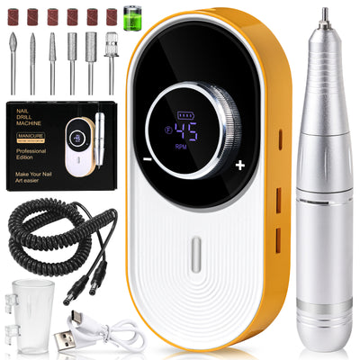 Nail Drill Machine - 4500RPM Nail Drills For Acrylic Nails Professional With 6 Drill Bits For Electric Nail File Manicure Pedicure Home Use - 5 - CJ