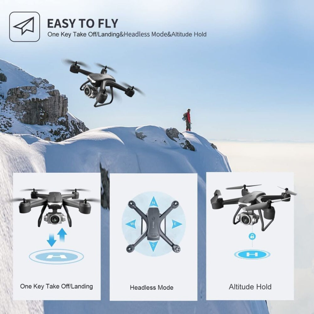 V14 Professional Drone 6K HD Dual Camera Wifi FPV Portable RC Quadcopter 2 BATTERY,Drones Suitable For Adults & Beginners.Logistics Is Randomly Sent By UPS,USPS,Self - pickup. - 5 - CJ