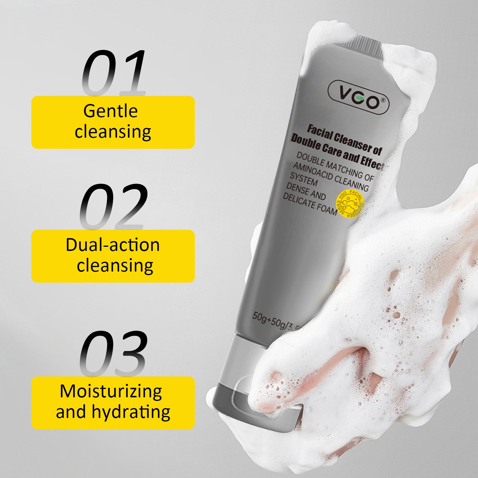 Facial Cleanser Of Double Care And Effets - 5 - CJ