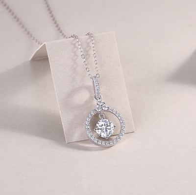 1Love Ring - A Fashionable And Luxurious Diamond Jewelry Pendant Set With 1 - carat Moissan Diamond S925 Sterling Silver And Platinum Plating Prohibit TikTok sales - 5 - CJ