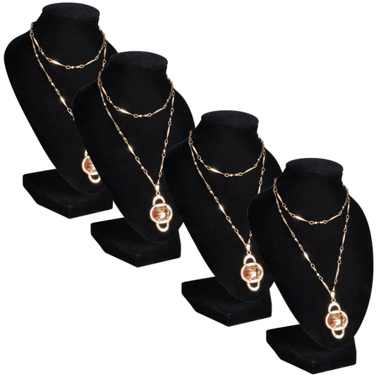 Jewelry Bust Flannel Black 9x8.5x15 cm 4 pcs. - 5 - CJ