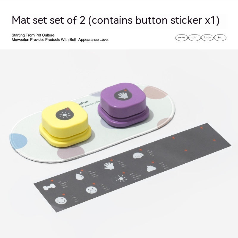4 Colors Pet Communication Button One - click Prevent Physical Inactivity Recordable Dog Talking Button Toy Cat Toy Pet Products - 0 - CJ - Two packs - CJGY156358012LO