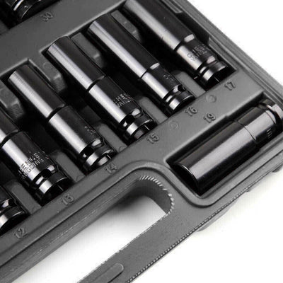 20PCS Deep Impact Socket Set 1 2 Inch Drive Metric 8 - 32mm Lifetime Warranty UK - 5 - CJ