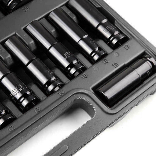 20PCS Deep Impact Socket Set 1 2 Inch Drive Metric 8 - 32mm Lifetime Warranty UK - 5 - CJ