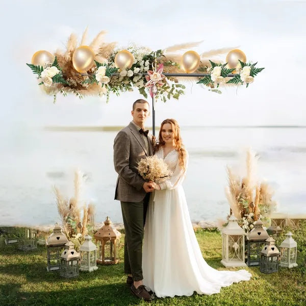 6.5x8.5FT T Shape Photo Video Backdrop Stand Heavy Duty Background Stand Adjustable Photography Backdrop Stand With 6 Spring Clamps Sandbag Carry Bag For Studio Party Wedding - 5 - CJ
