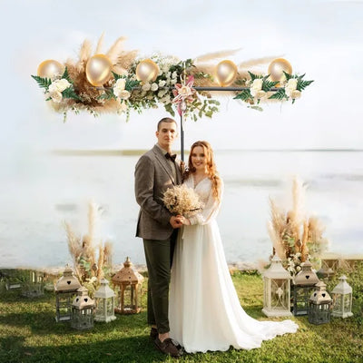 6.5x8.5FT T Shape Photo Video Backdrop Stand Heavy Duty Background Stand Adjustable Photography Backdrop Stand With 6 Spring Clamps Sandbag Carry Bag For Studio Party Wedding - 5 - CJ