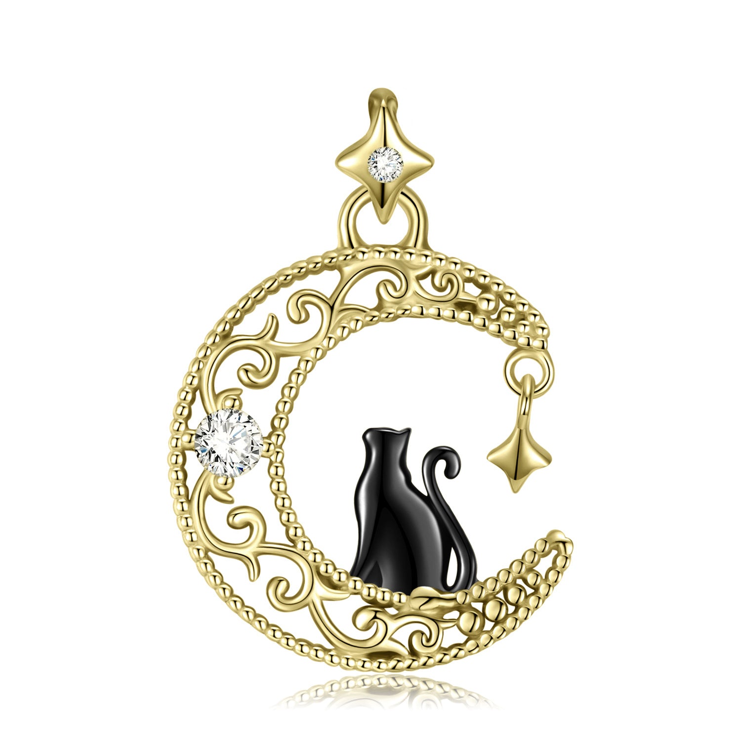 Original Design Black Cat S925 Sterling Silver Jewelry Collar Chain - 4 - https://x.com/titan_prim62775J