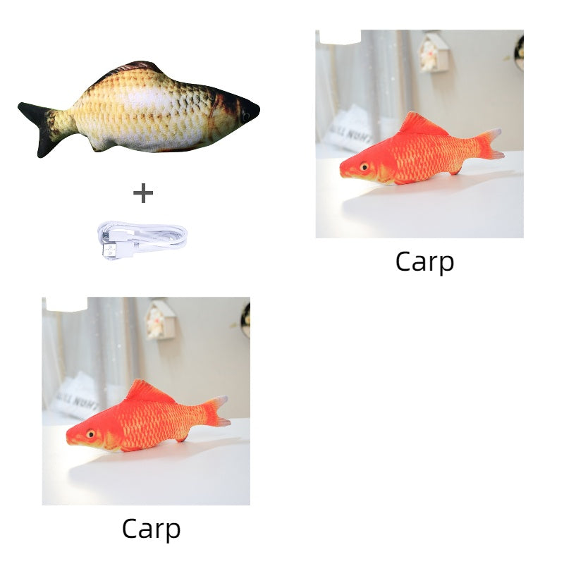 Without Cat Nip Version - Electric Jumping Fish Simulation Electric Fish Toy - 0 - CJ - Set E - CJWJWJMR00725 - Set E
