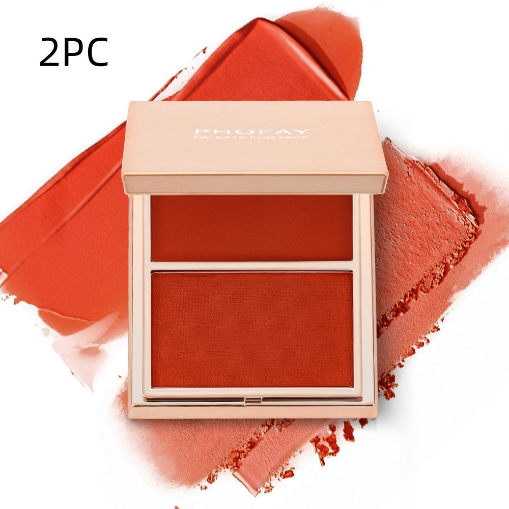 PHOFAY Double - Take Cream & Powder Blush Duo - 4 - CJ - 1PCS - 03 2PC - CJCZ204749117QJ