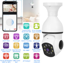 1Pc E27 WiFi Bulb Camera 1080P FHD WiFi IP Pan Tilt Security Surveillance Camera With Two - Way Audio Full Color Night Vision Flood Light Motion Tracking Siren Function APP Control - 5 - CJ