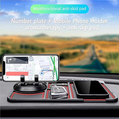 Non - Slip Car Phone Pad For 4 - in - 1 Car Parking Number Card Anti - Slip Mat Auto Phone Holder Sticky Anti Slide Dash Phone Mount - 0 - CJ