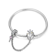S925 Sterling Silver Heart Lock Snake Bone Chain Diy Beaded Bracelet Basic Chain - 4 - https://x.com/titan_prim62775J - PG0055 - 21cm - CJJE1599720 - PG0055 - 21cm