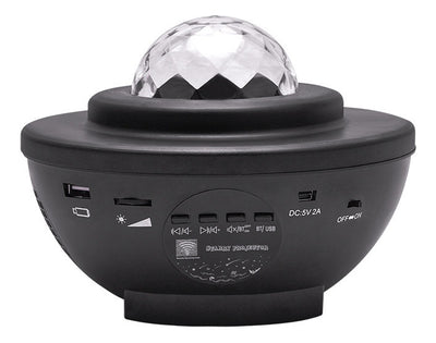 Black Star Projector Galaxy Lamp With Bluetooth And Rotating Function Black - 5 - CJ