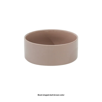 Solid Color Minimalist Home Use Ceramic Cat Food Feed Bowl - 0 - CJ